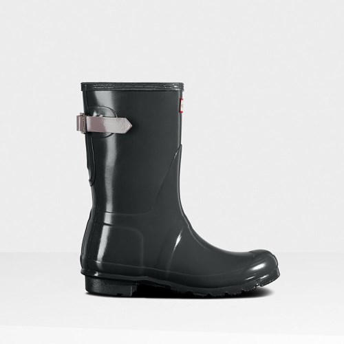 Hunter Original Back Adjustable Gloss Short Wellies (N590X) Ireland